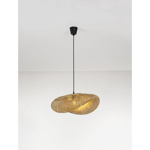 Nova Luce ADALINE 62 cm koepelvormige hanglamp voor plafond, natuurlijke E27 fitting, 1x12W