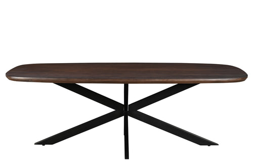 Livingfurn eetkamertafel Jesper Danish Oval - 180 cm - mangohout - bruin - vtwonen shop