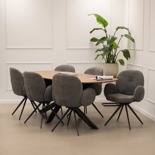 Kick draaistoel Raf - Donkergrijs - vtwonen shop