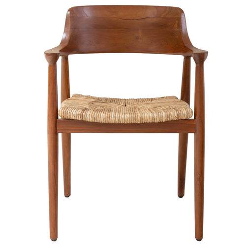 DÉJA Living Tuinstoel Lev - Walnoot Hout - Set van 2