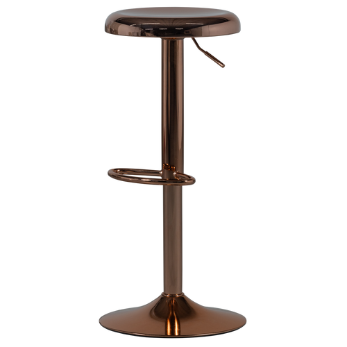 WOOOD barkruk Isaac - Metaal - Koper - 81x39x39 - vtwonen shop