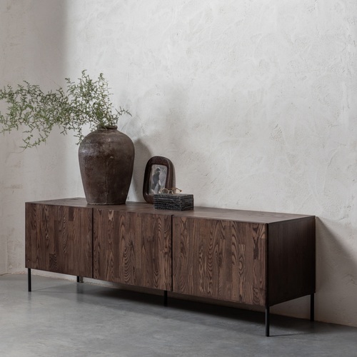 WOOOD tv meubel Bono Gravure - Essen - Bruin - 56x180x46 - vtwonen shop