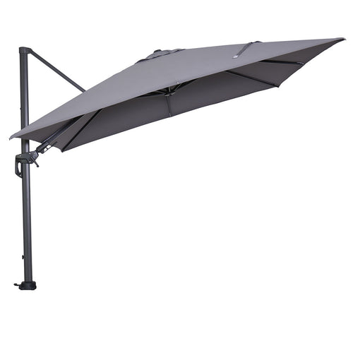 Hawaii parasol - 300x300 cm - carbon black - licht grijs - vtwonen shop