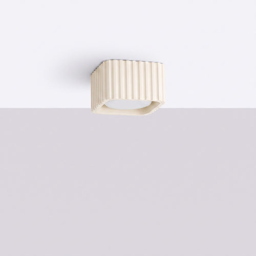 Sollux Lighting Plafondlamp RIFF 1 beige Gx53 - 10x10x6cm