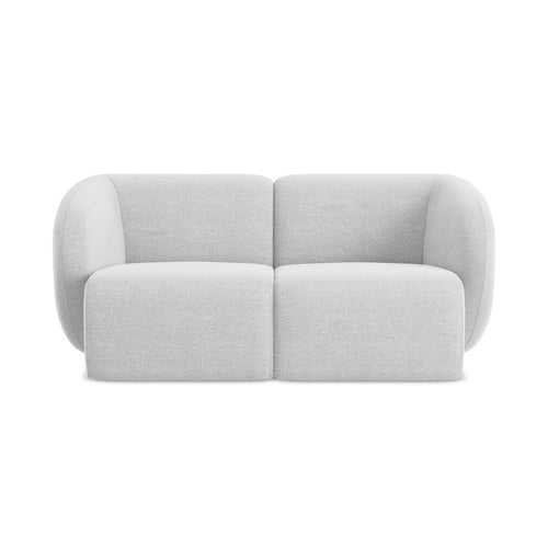 LaMiaSofa Tweezits modulaire bank Cervo - bouclé - zilver - 174x94x75