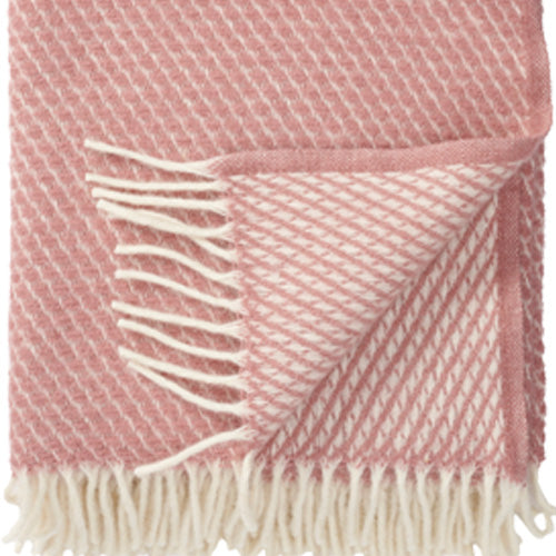 Klippan 100% wollen - deken Velvet - roze - 130x200cm