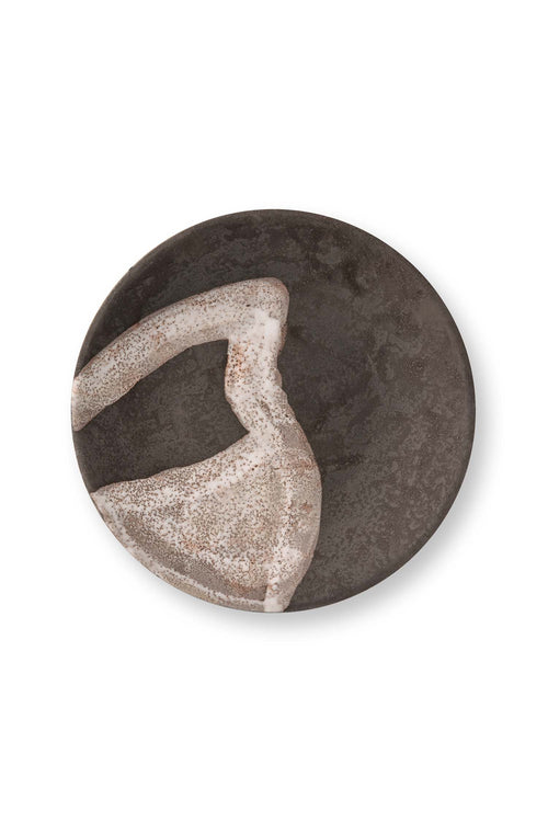 vtwonen - Wandbord Archeo - Terracotta - Donkergrijs - 34.5x5 cm