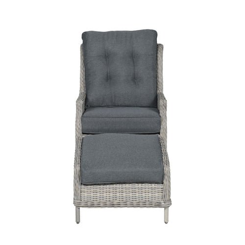 Garden Impressions loungeset Santa Rosa vintage willow - verstelbaar