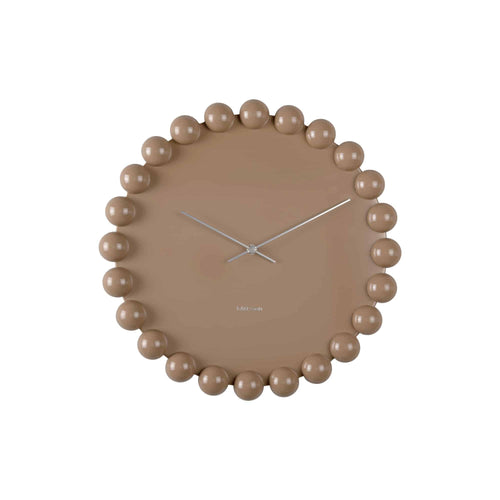 Karlsson wandklok Cadiz Dotty - bruin - Ø40cm