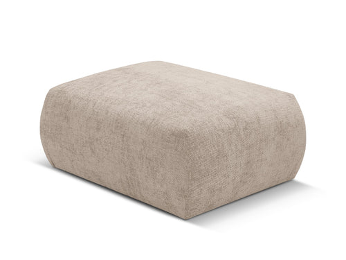 Cosmopolitan Design Poef Matera chenille, beige - 68x86x40cm