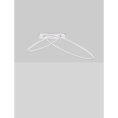 Nova Luce KIKLOS Geïntegreerde LED-plafondlamp, halfverzonken, zandwit, Triac dimbaar, 42W, 1923lm, 3000K