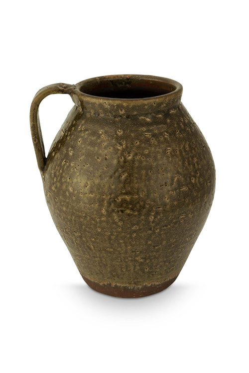 vtwonen - Vaas - Terracotta - Donkerbruin - 17x21.5 cm