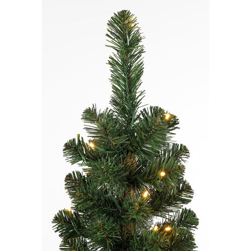 Black Box Trees Charlton Smalle Kerstboom met Timer en Dimfunctie - Kerstversiering voor Binnen tijdens de Feestdagen - Kunstboom met