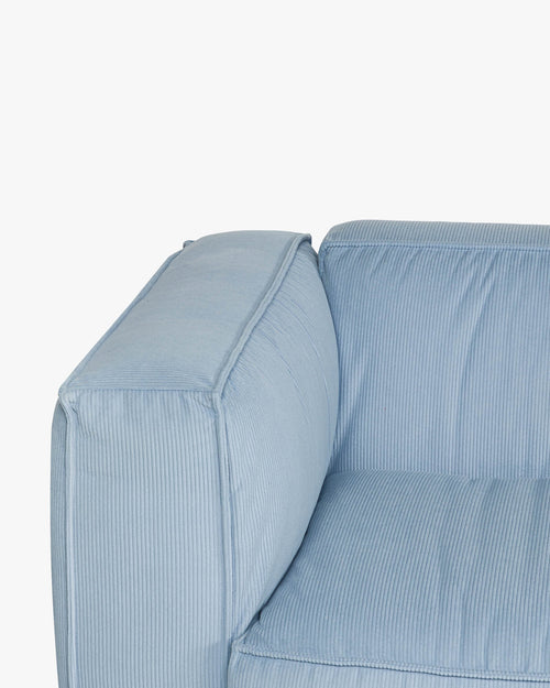 noo.ma Lobi 2-zits bank - babyblauw corduroy, soft zitcomfort