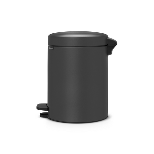 Brabantia NewIcon Pedaalemmer, 5 liter, kunststof binnenemmer - Mineral Infinite Grey