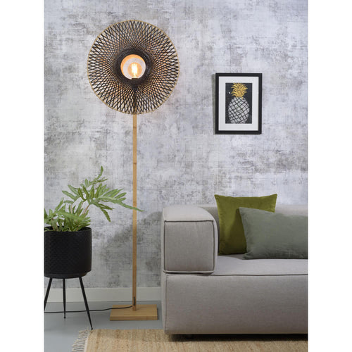 GOOD&MOJO vloerlamp Kalimantan - bruin - Ø60cm - vtwonen shop