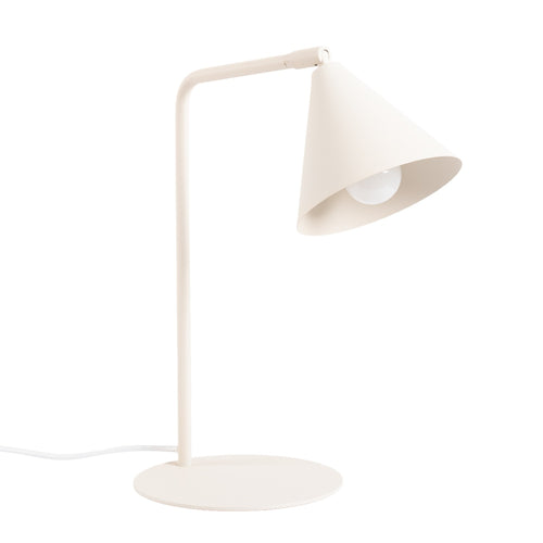 Sollux Lighting Tafellamp NOX beige - 18x18x35cm