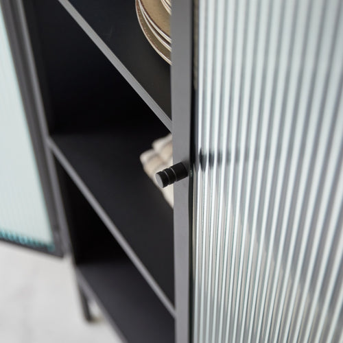 Tikamoon Metalen servieskast - Zwart - vtwonen shop