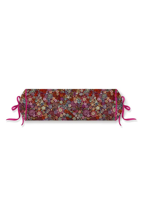Pip Studio decoratiekussen Tutti i Fiori Roll - 22x70 cm - donker rood