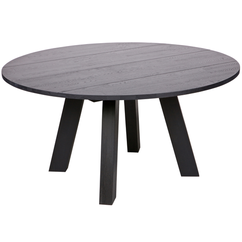 WOOOD eetkamertafel xl Rhonda - Eiken - Blacknight - 75x150x150 - vtwonen shop