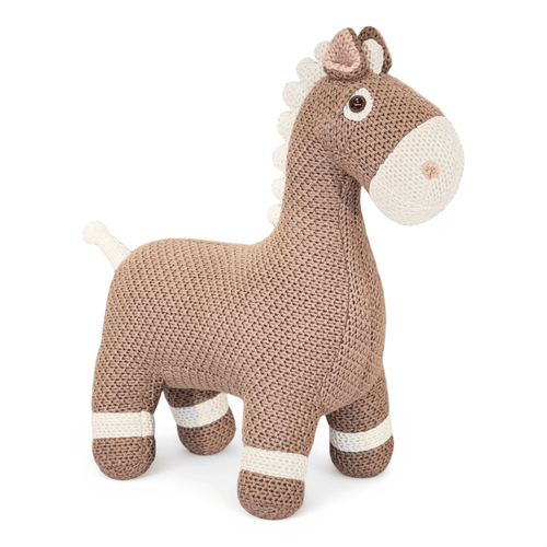 Pintado & Lacado knuffeldier Paard - bruin - 42 cm