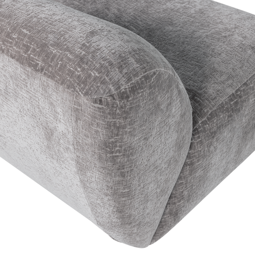 WOOOD fauteuil craquelé Nomu - Velvet - Lichtblauw - 74x76x92