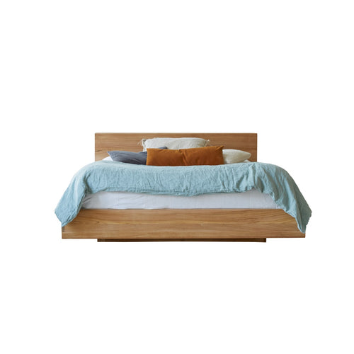 Tikamoon Flat - Bed in massief teak 160 x 200 cm - Naturel - vtwonen shop