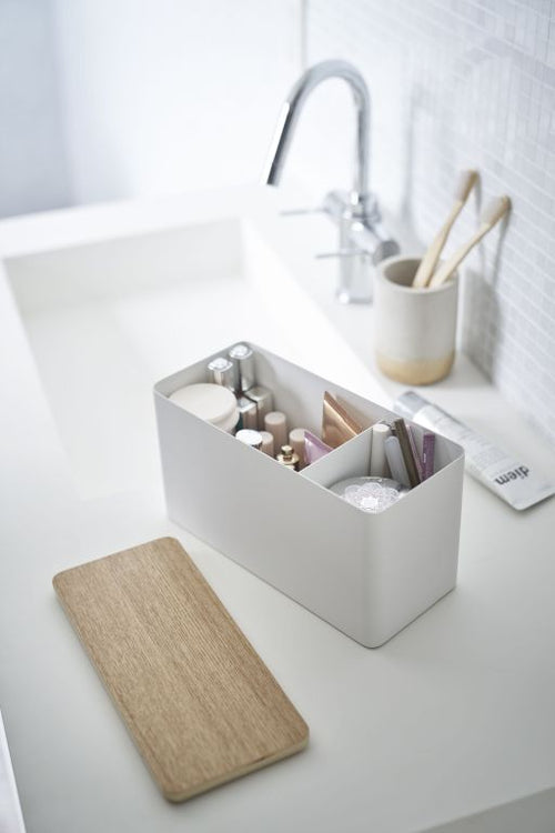 Yamazaki Opbergbox Make Up / Sanitair - Rin - Wit