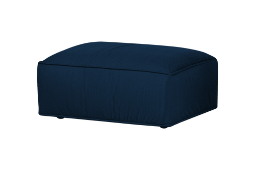 noo.ma Lobi Ottoman Storm Blue Corduroy - 102x72x44 cm, zacht zitcomfort