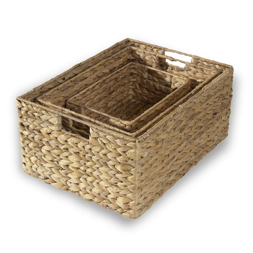 Calicosy - Waterhyacintenmanden - Beige - 33x45x20 cm