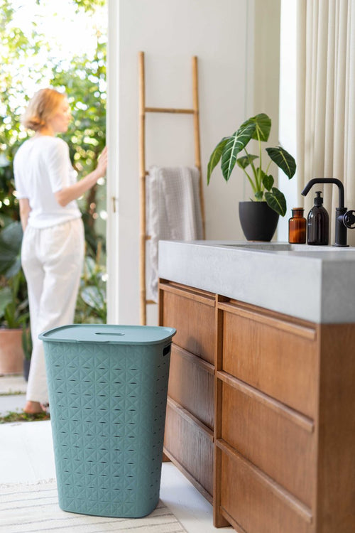 Curver Softex Wasbox - 56L - 43,8x34x59,9cm - Blauw - vtwonen shop