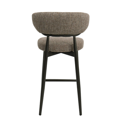 DÉJA Living Barstoel Milan - Taupe/Brons - Zithoogte 65cm - Set van 2