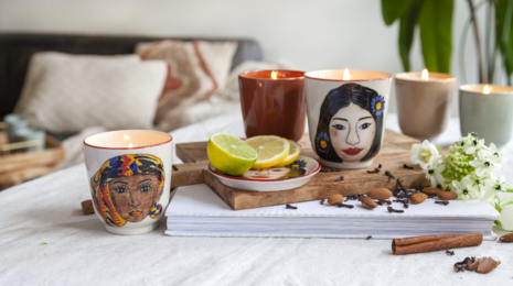 Return to Sender Geurkaars Warm Exotic - 50 uur - steenrood - vtwonen shop