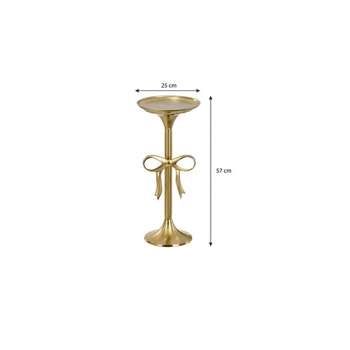 Mica Decorations Bijzettafel - H57 x Ø25 cm - Gerecycled Aluminium - Goud