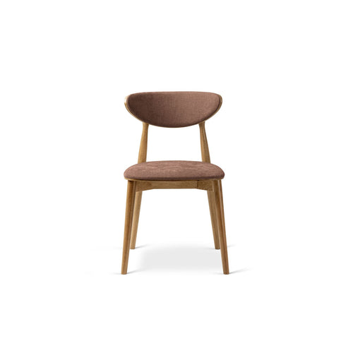 Set van 2 stoelen Rina chenille donkerroze - 48x47.5x79cm