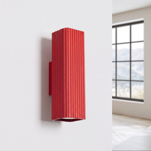Sollux Lighting Wandlamp RAYO 20 rood - 6x8x20cm