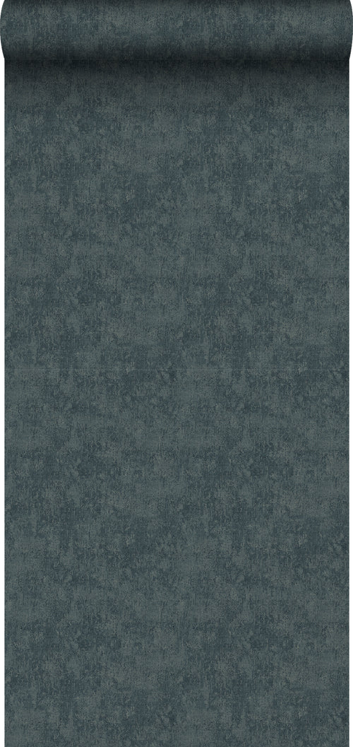 Sanders & Sanders behang linnenstructuur donkerblauw - 53 cm x 10 m - 640266 - vtwonen shop