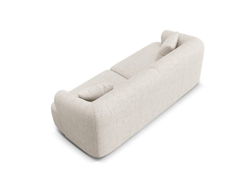 Cosmopolitan Design Modulaire bank Campi 3-zits, structurele stof lichtbeige - 90x220x70cm