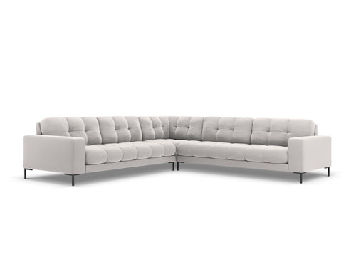 Cosmopolitan Design Symmetrische hoekbank Bali 6-zits, flueel, geld - 256x256x75cm