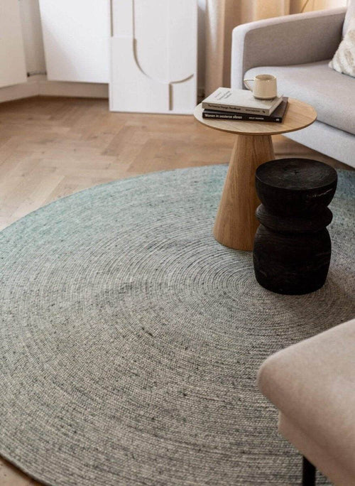 Interieur05 Rond wollen vloerkleed Gapo groen - 220 x 220 cm - vtwonen shop