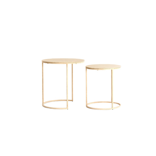 Light & Living bijzettafel Sadar - bruin - Ø52cm - vtwonen shop