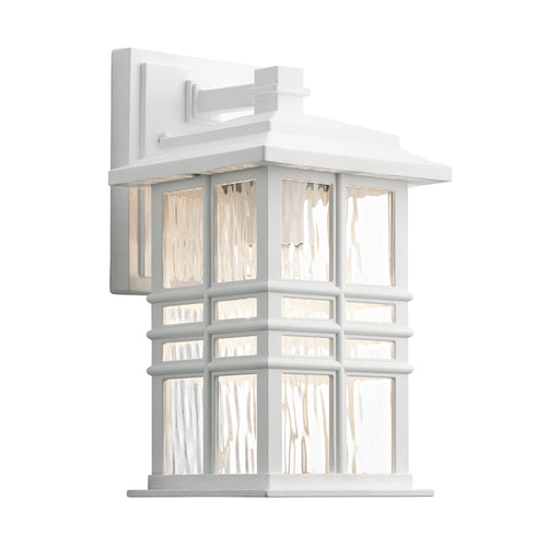 Elstead Beacon Square 1-lichts wandlantaarn voor buiten, Wit, IP44, E27