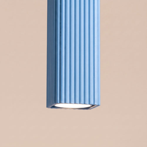 Sollux Lighting Hanglamp RAYO 3P azuurblauw - 20x20x108cm