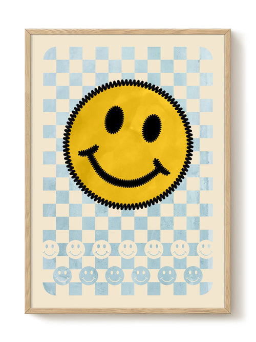 Pastel Smiles - Blue - PSTR studio Kunst Poster - vtwonen shop