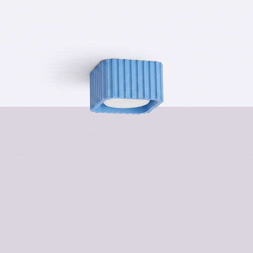 Sollux Lighting Plafondlamp RIFF 1 azuurblauw Gx53 - 10x10x6cm