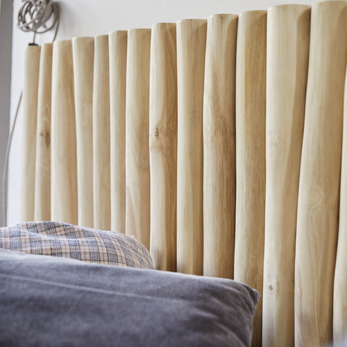 Tikamoon Hoofdbord voor kinderkamer van massief teakhout 120 cm - Naturel - vtwonen shop