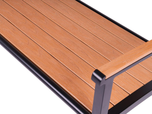 MaximaVida aluminium tuinbank Bermuda 120 cm zwart