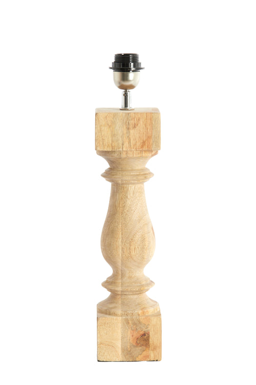 Light & Living lampvoet  - bruin - 10x10x47 cm