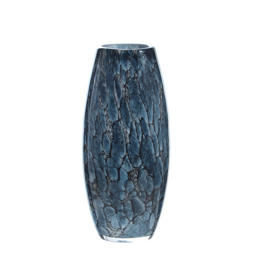 Sia Deco Vaas Decoratief - blauw - glas - H27 - vtwonen shop