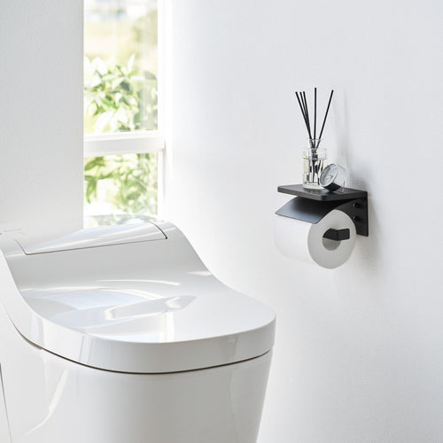 Yamazaki Tower Toiletrolhouder wandmontage - Zwart - vtwonen shop
